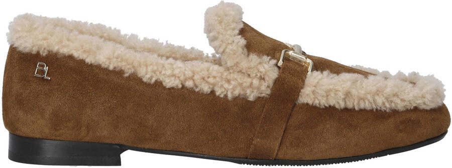 Babouche MG-Loki-2 suède loafers cognac ecru
