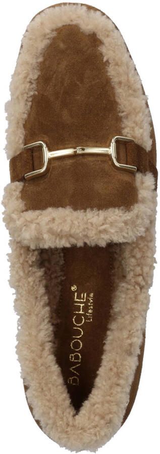 Babouche MG-Loki-2 suède loafers cognac ecru - Foto 3