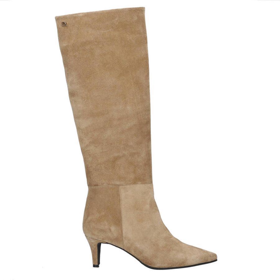 Babouche Mira-2 suède hoge laarzen beige