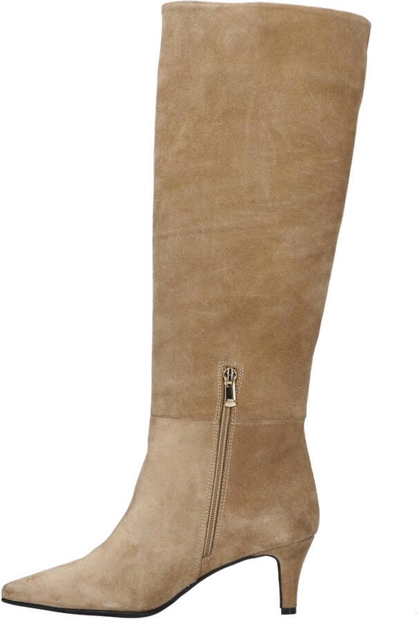 Babouche Mira-2 suède hoge laarzen beige - Foto 2