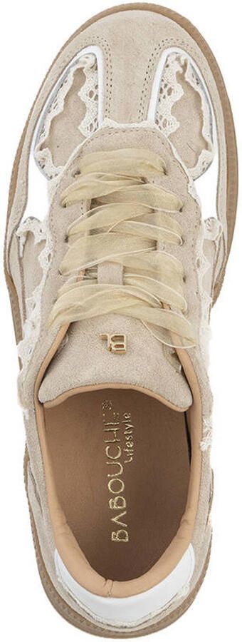 Babouche Nala-163 suède sneakers beige - Foto 3