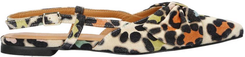 Babouche Sofie-2 suède slingback loafers beige