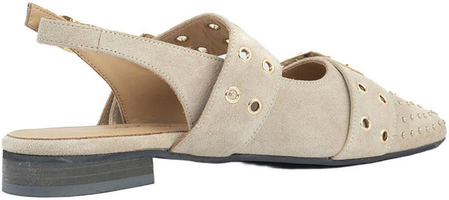 Babouche suède leren slingback loafers beige - Foto 2