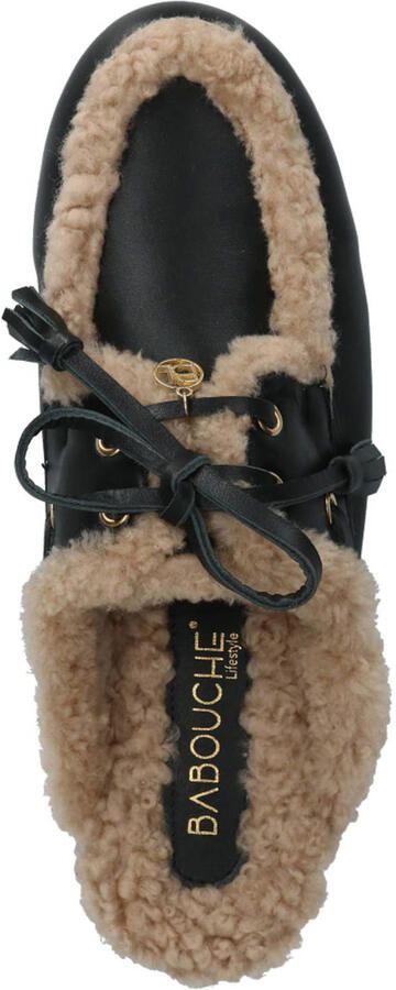 Babouche Ziggy-1 leren clogs zwart - Foto 3