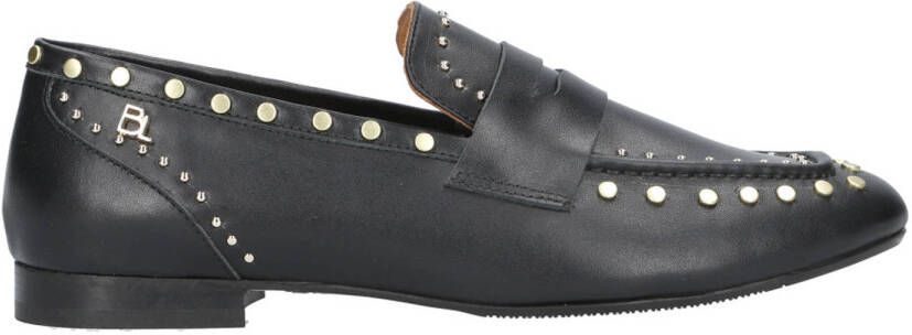 Babouche G-Avery-1 leren loafers met studs zwart