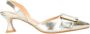 Babouche Lana-18 leren slingback pumps goud - Thumbnail 1