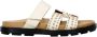 Babouche leren slippers ecru - Thumbnail 1