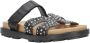 Babouche leren slippers zwart - Thumbnail 1