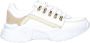 Babouche Lou 96 leren sneakers wit goud - Thumbnail 1