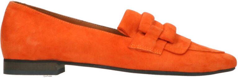 Babouche Lynn 2 suède loafers oranje