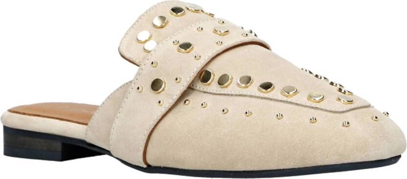 Babouche Nance-2 suède slippers ecru