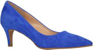 Babouche suède pumps blauw
