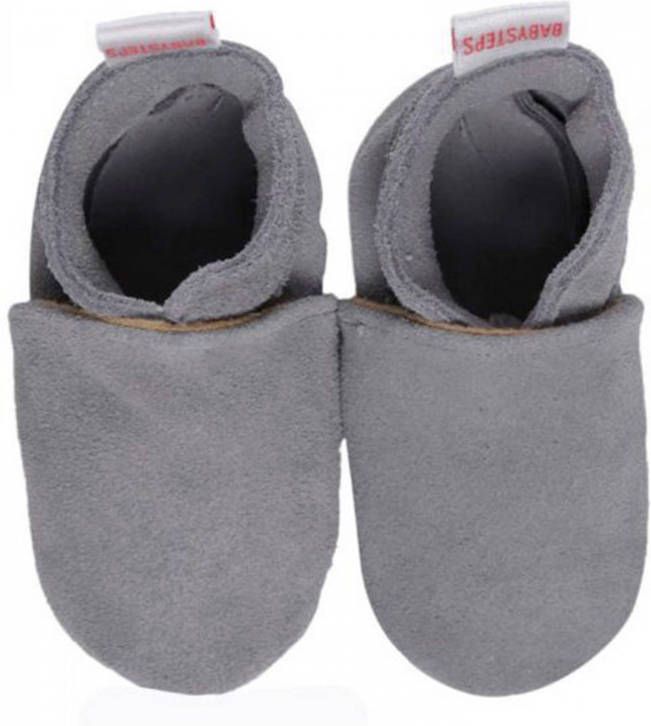 Babysteps suède babyslofjes grijs Suede Effen 22 23