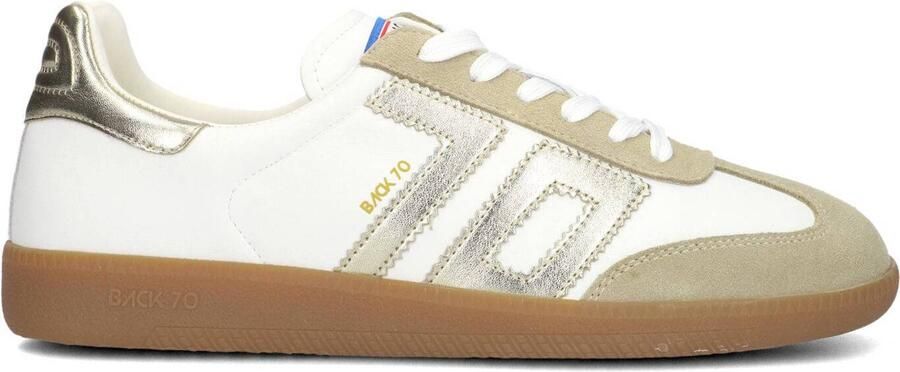 BACK70 Lage Sneakers Dames Cloud Leer Goud