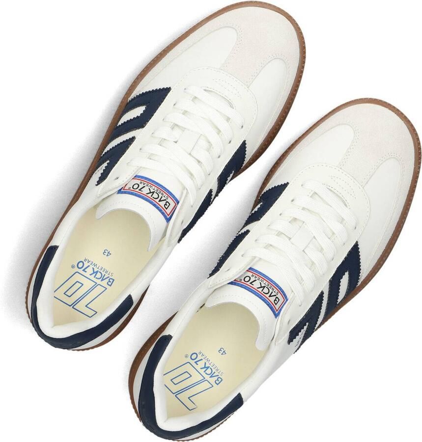 BACK70 Lage Sneakers Heren Double Leer Wit - Foto 2