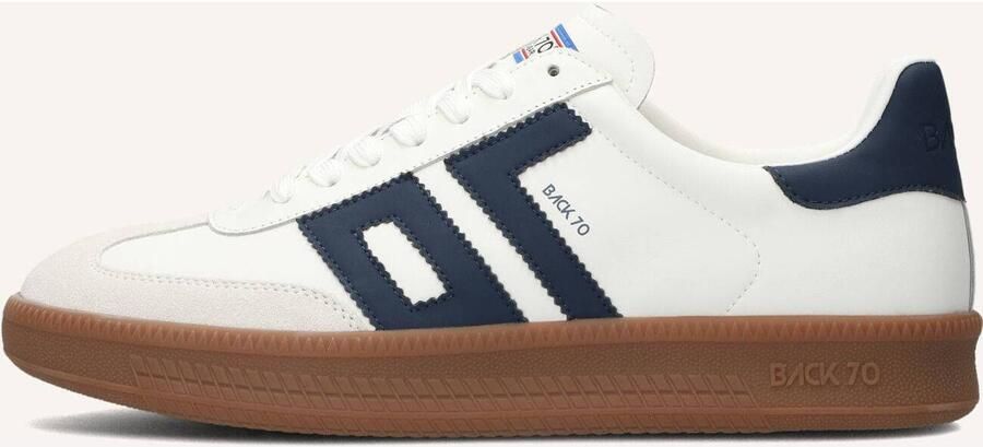 BACK70 Lage Sneakers Heren Double Leer Wit - Foto 3