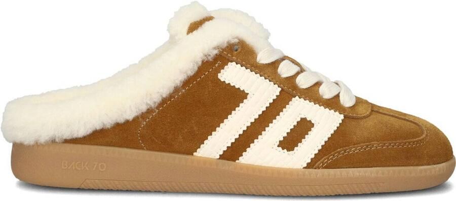 BACK70 Lage Sneakers Dames Easter Suède Camel