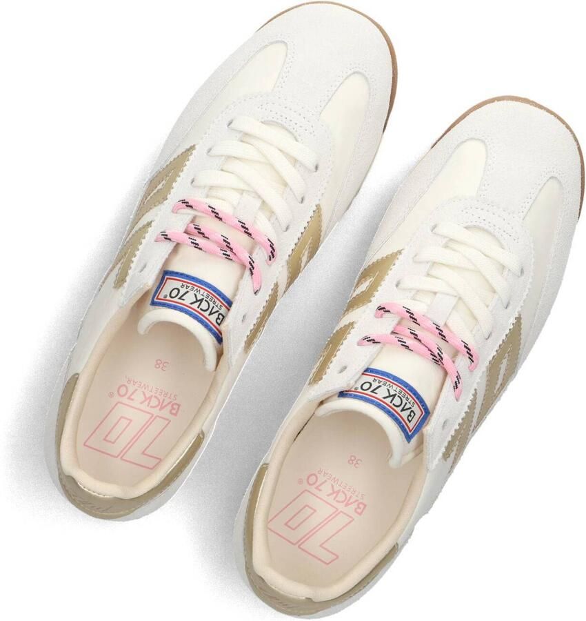 BACK70 Lage Sneakers Dames Jogger Textiel Wit - Foto 4