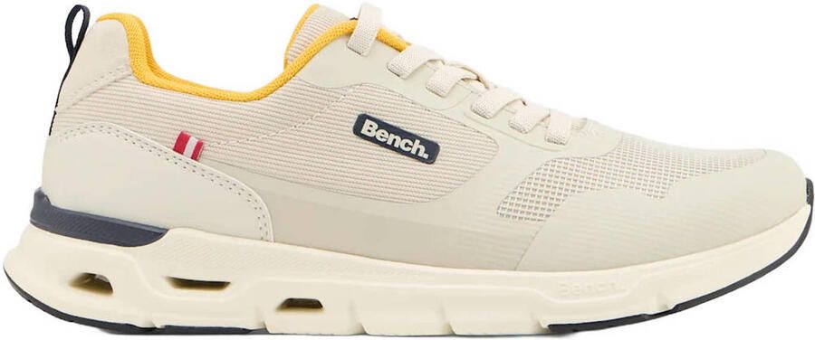 Bench imitatieleer sneakers met meerkleurige print beige