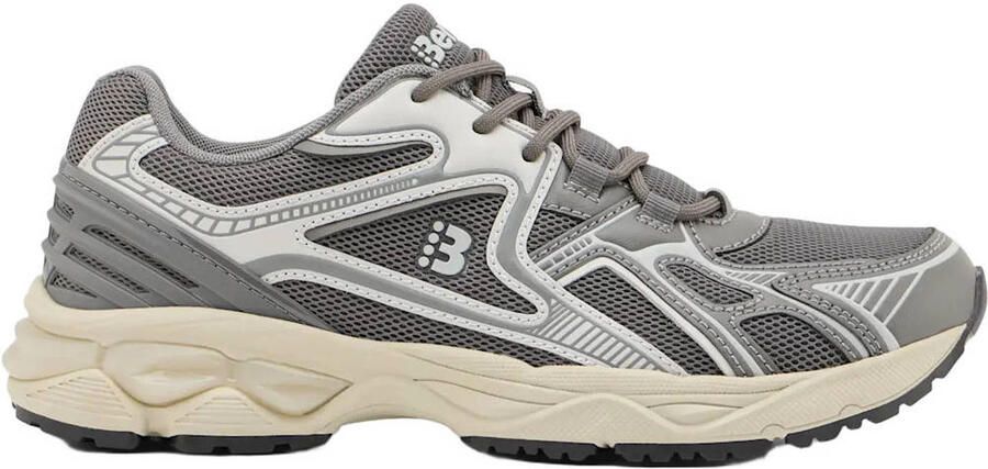 Bench imitatieleren sneakers grijs