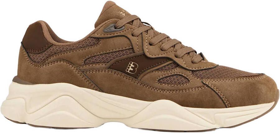 Bench suèdelook sneakers bruin