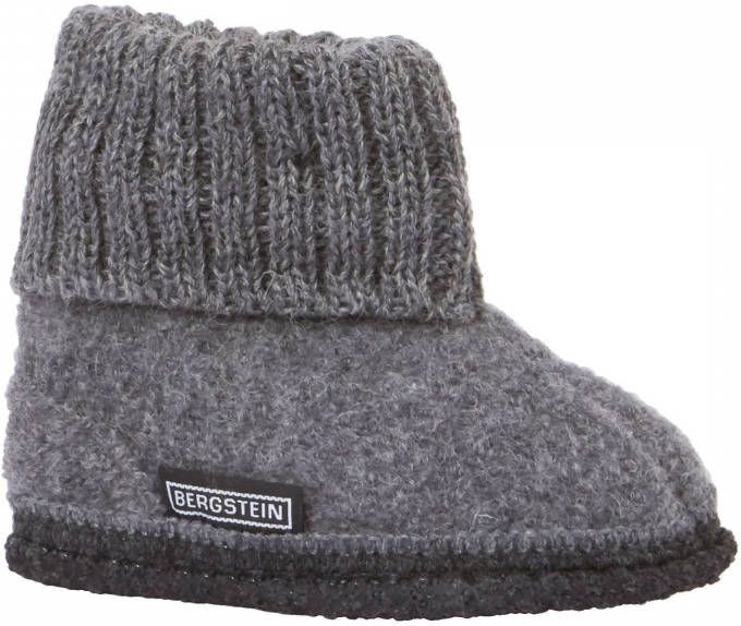 Bergstein Cozy Sloffen Pantoffels voor en kinderen 100% Zuiver sc wol Black - Foto 3