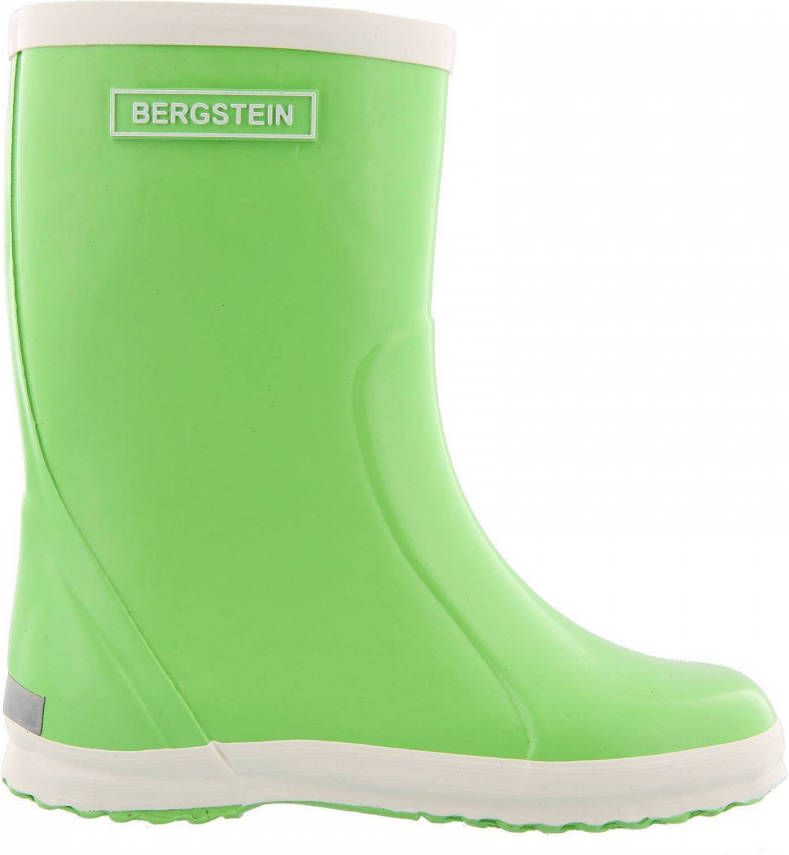Bergstein regenlaarzen Limegroen wit Rubber Effen 19