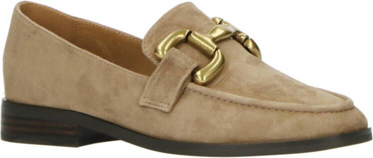 Bibi Lou Ballokume suède loafers taupe