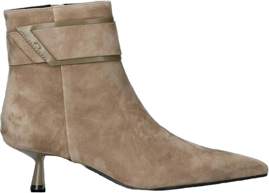 Bibi Lou Astra Booties 45 suède enkellaarzen met hak beige