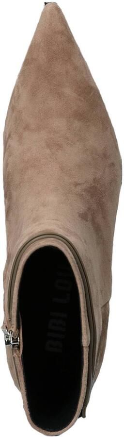 Bibi Lou Astra Booties 45 suède enkellaarzen met hak beige - Foto 3