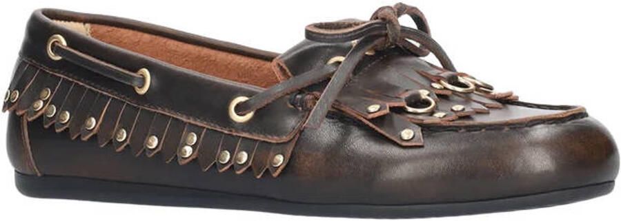 BIBI LOU Mocassins Dames Aurelie Loafer Leer Bruin - Foto 6