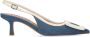 Bibi Lou Bonnie 55 denim slingback pumps blauw - Thumbnail 1