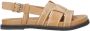 Bibi Lou Holy flat leren sandalen cognac - Thumbnail 1