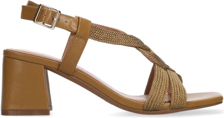 Bibi Lou leren sandalette taupe