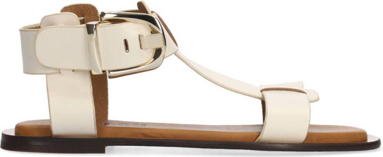 Bibi Lou Planas leren sandalen ecru