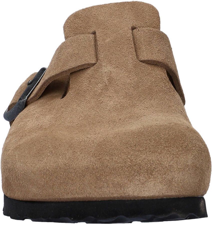 Birkenstock Boston suède clogs lichtbruin - Foto 2