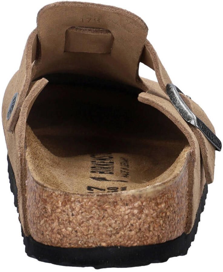 Birkenstock Boston suède clogs lichtbruin - Foto 3