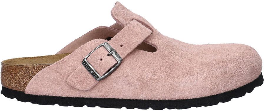Birkenstock Boston suède clogs roze