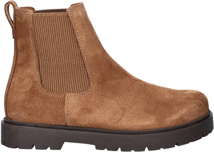 Birkenstock Highwood Slip suède chelsea boots cognac