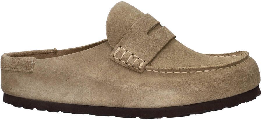 Birkenstock Naples Wrapped suède clogs taupe - Foto 2
