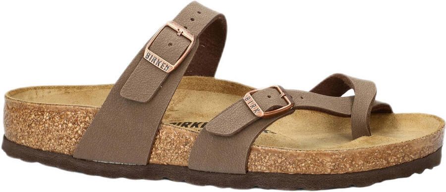 Birkenstock slippers bruin - Foto 2