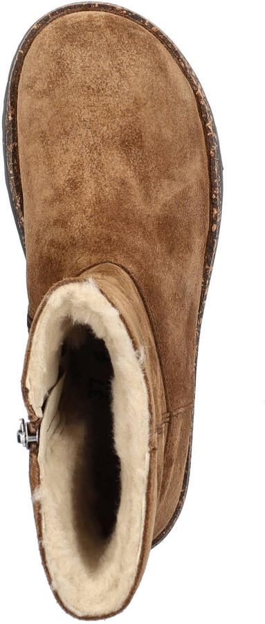 Birkenstock Uppsala Zip Shearling gevoerde suède enkelboots cognac - Foto 2