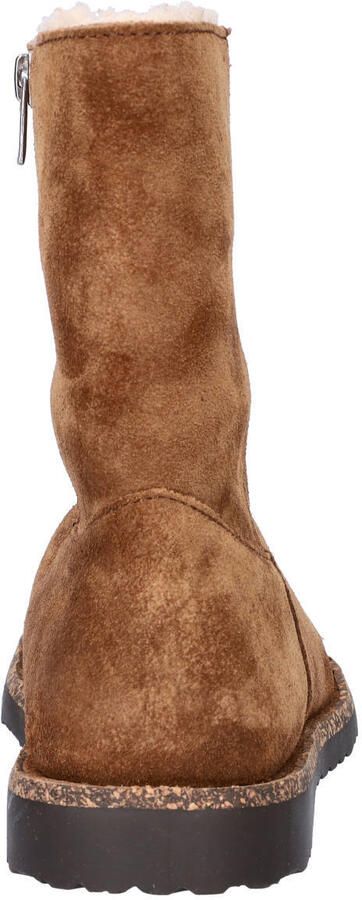 Birkenstock Uppsala Zip Shearling gevoerde suède enkelboots cognac - Foto 3