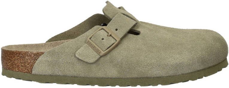 Birkenstock Boston suède clogs taupe