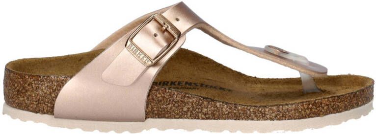 Birkenstock Gizeh Kids Slippers Electric Metallic Copper Regular fit | Goud | Imitatieleer - Foto 2