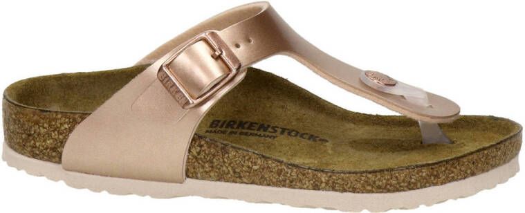 Birkenstock Gizeh teenslippers rosé Meisjes Imitatieleer 38