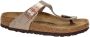 Birkenstock Gizeh teenslippers taupe metallic - Thumbnail 1