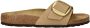 Birkenstock Madrid Big Buckle nubuck slippers beige - Thumbnail 1