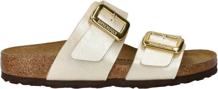 Birkenstock Sydney Cushion Buckle slippers ivoor