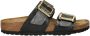 Birkenstock Sydney Cushion Buckle slippers zwart - Thumbnail 1